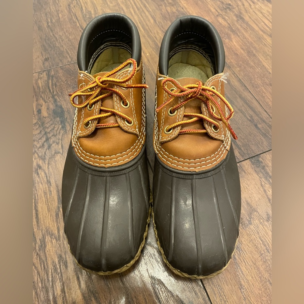 LL Bean Lined Duck Boots - Brown and Tan